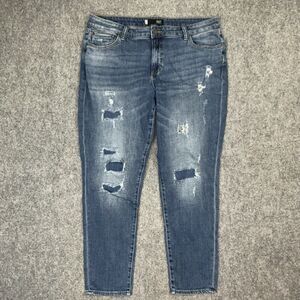 Kut from the Kloth Distressed Boyfriend Jeans - Blue